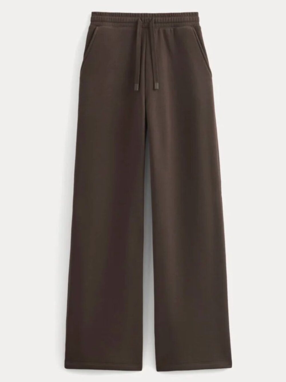 NWT Everlane Luxe Fleece Wide-Leg Sweatpant Colour Dark Chocolate Size Small